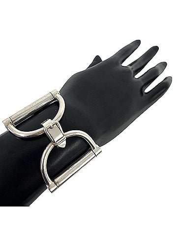 Hermès HERMES Vintage Horsebit Bracelet, Sterling Silver 925, Accessory, 62656 (view 2)