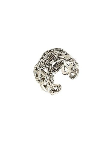 Hermès HERMES Chaine d'Ancre Enchainee GM Ring, Sterling Silver 925, Size #57, Silver, Item No. 58271 (view 1)