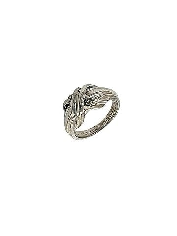 Tiffany & Co. TIFFANY&amp;Co. Tiffany Vintage Signature Cross Ring, Sterling Silver 925, Accessory, Silver, 33037 (view 1)