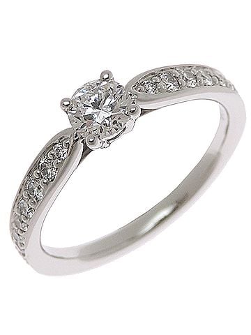 Tiffany & Co. Tiffany &amp; Co. Pt950 0.27ct Diamond Harmony Half Eternity Ring for Women (Pt950 Platinum) (view 1)