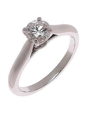 Cartier Cartier #51 Pt950 0.53ct Diamond Solitaire 1895 Women's Ring N4807952 Platinum (view 1)