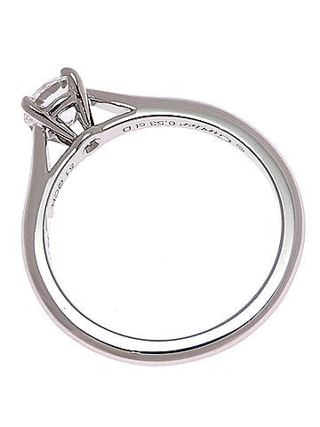 Cartier Cartier #51 Pt950 0.53ct Diamond Solitaire 1895 Women's Ring N4807952 Platinum (view 2)