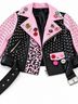 For HER nyc 100% Polyurethane 100% Polyester Pink Black Jacket Size M - photo 4