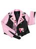 For HER nyc 100% Polyurethane 100% Polyester Pink Black Jacket Size M - photo 1