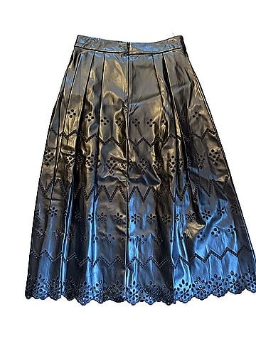 Milly Faux Leather Skirt (view 2)