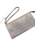 Coach Solid Silver Leather Clutch One size - photo 1