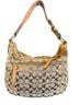 Coach Print Brown Tan Leather Hobo One size - photo 2