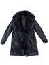 Zara 100% Polyester Black Coat Size S - photo 1