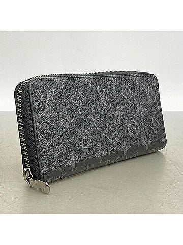 Louis Vuitton Louis Vuitton Monogram Eclipse Zippy Wallet Horizontal M11611 Black Men's Long (view 2)