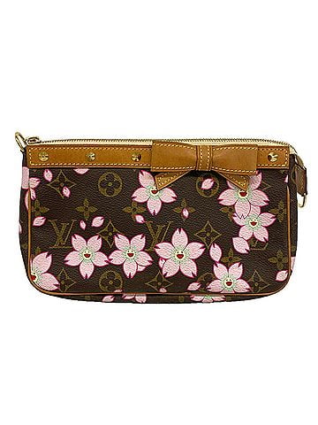 Louis Vuitton Louis Vuitton Bag/Pouch Monogram Cherry Blossom Takashi Murakami Collaboration Pochette Accessoires M92006 Brown Women's (view 1)