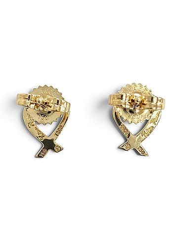 Tiffany & Co. TIFFANY&amp;Co. Tiffany &amp; Co. Paloma Picasso Loving Heart Earrings, 750 (YG) 18K Yellow Gold, Weight 1.9g, Women's. (view 2)
