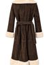 Taunt 100% Suede 100% Polyester 100% Acrylic Brown Ivory Coat Size M - photo 2