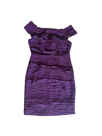 Alice + Olivia Mini Silk Cocktail Dress Cocktail Dress (view 2)