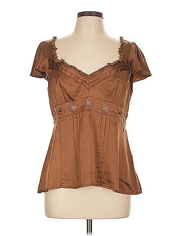 Nanette Lepore Nanette Lepore Short Sleeve Silk Top (view 1)