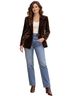 Maeve 75% Viscose 25% Nylon 100% Viscose 100% Polyester Brown Blazer Size S - photo 1