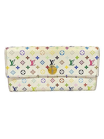 Louis Vuitton Louis Vuitton Monogram Multicolor Portefeuille Sarah Long Wallet M93744 Blanc Rich Ladies (view 1)