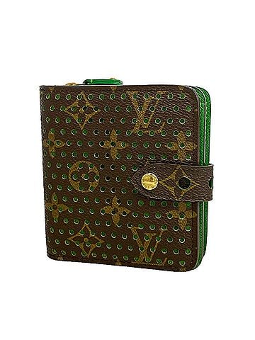 Louis Vuitton Louis Vuitton Monogram Perfo Compact Zip Wallet M95218 Vert (Women's) (view 1)