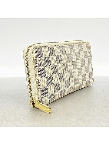 Louis Vuitton Louis Vuitton Damier Azur Zippy Wallet N41660 White Women's Long (view 2)