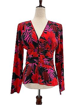 Veronica Beard Pevero Long Sleeve Blouse (view 2)