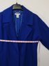 Liz Claiborne 56% Wool 29% Polyester 8% Nylon 7% Other 100% Polyester Solid Blue Coat Size M - photo 12