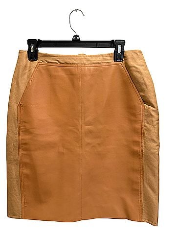 AKRIS Leather Skirt (view 1)
