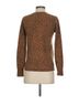 J.Crew 100% Cashmere Animal Print Brown Pullover Sweater Size S - photo 2