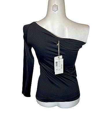 Helmut Lang One Shoulder Longsleeve Top Long Sleeve T-Shirt (view 2)