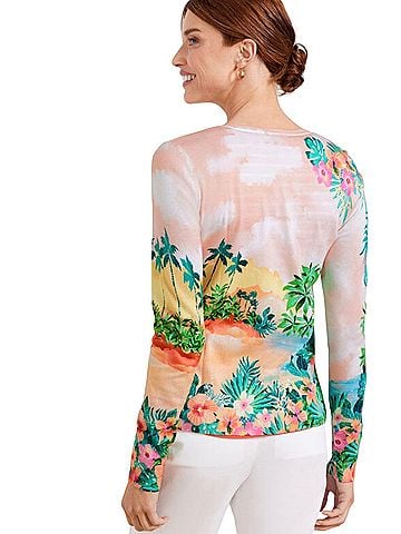 Talbots sunset horizon Cardigan (view 2)