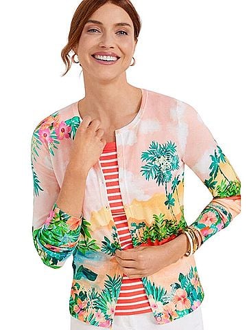 Talbots sunset horizon Cardigan (view 1)