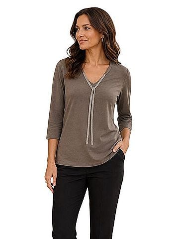 Lafayette 148 New York 3/4 Sleeve Blouse (view 1)
