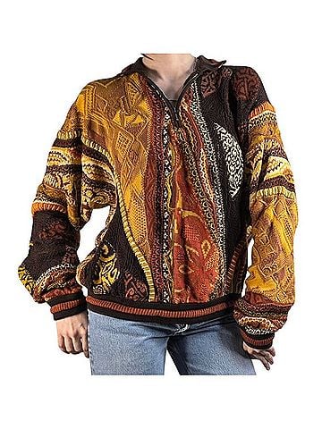 Coogi 3D Knit Quarter Zip Sweater Pullover Sweater (view 1)