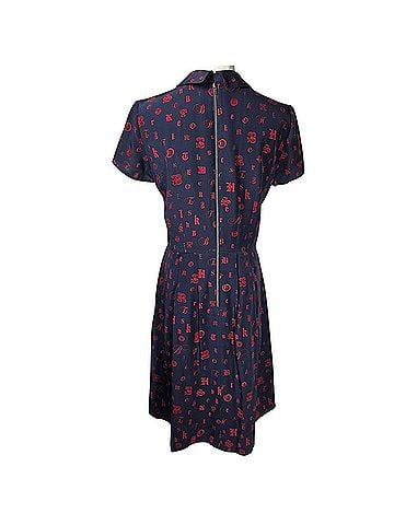Brooks Brothers Red Fleece Logo Silk Cocktail Dress (view 2)