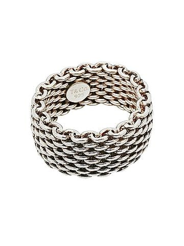 Tiffany & Co. Tiffany &amp; Co. Somerset Mesh Ring, Sterling Silver 925 (Women's) (view 1)