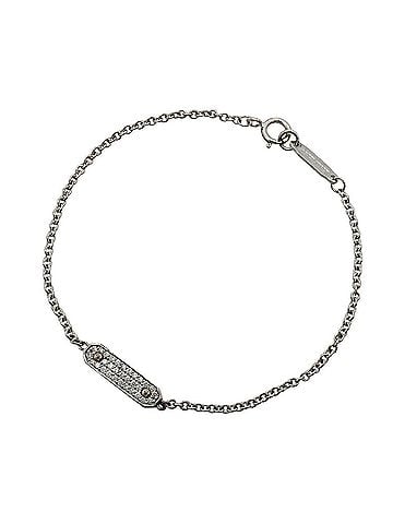 Tiffany & Co. Tiffany &amp; Co. Bracelet Tag Plate Chain Pave 18KWG White Gold Diamond Women's (view 1)