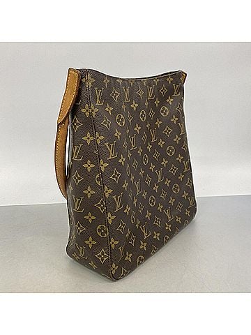 Louis Vuitton Louis Vuitton Monogram Looping GM Shoulder Bag M51145 Brown Women's (view 2)