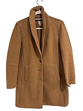 J.Crew Camel Shawl-Collar Wool-Blend Pea Coat Coat (view 1)