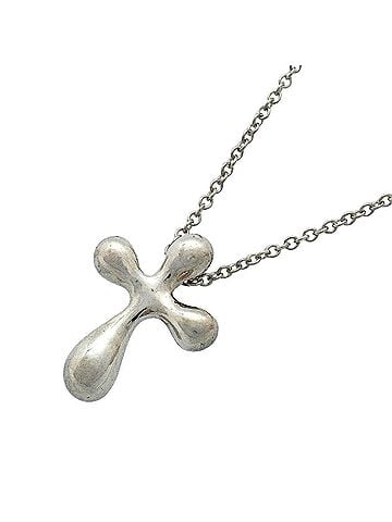 Tiffany & Co. Tiffany &amp; Co. Small Cross Necklace, Sterling Silver 925, Women's (view 1)