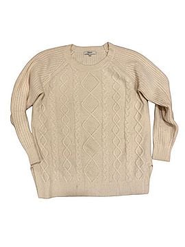 Madewell Cable-Knit Crewneck Sweater Pullover Sweater (view 1)