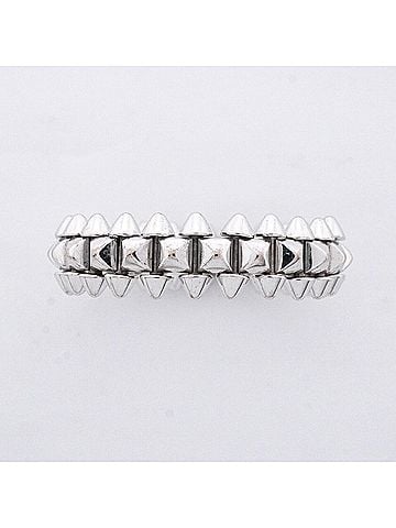 Cartier Cartier Crash Ring, Small Model, 18K White Gold, Size #58, Men's (view 2)