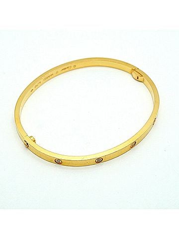Cartier Cartier Love Bracelet Small 10PD 18KYG Yellow Gold Diamond Bangle for Women (view 2)