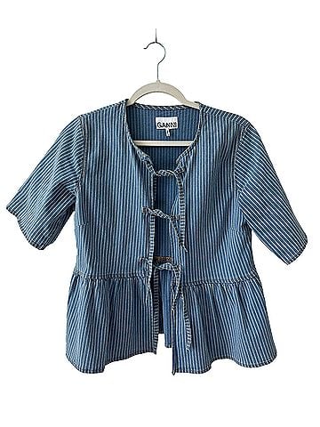 Ganni Short Sleeve Blouse (view 1)