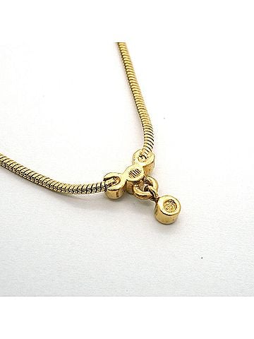 Christian Dior Christian Dior Necklace, GP Plated, Rhinestone, Gold, Women's (view 2)
