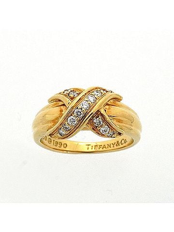 Tiffany & Co. Tiffany &amp; Co. Signature Ring, 18K Yellow Gold, Diamond (Women's) (view 2)