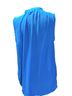 Michael Kors 100% Polyester Blue Sleeveless Blouse Size L - photo 2