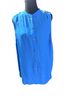 Michael Kors 100% Polyester Blue Sleeveless Blouse Size L - photo 1