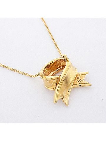 Tiffany & Co. Tiffany &amp; Co. Ribbon Necklace, 18K Yellow Gold, Women's (view 2)