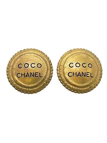 Chanel Chanel Earrings, GP Plated Gold, Women's (view 1)