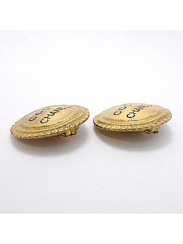 Chanel Chanel Earrings, GP Plated Gold, Women's (view 2)