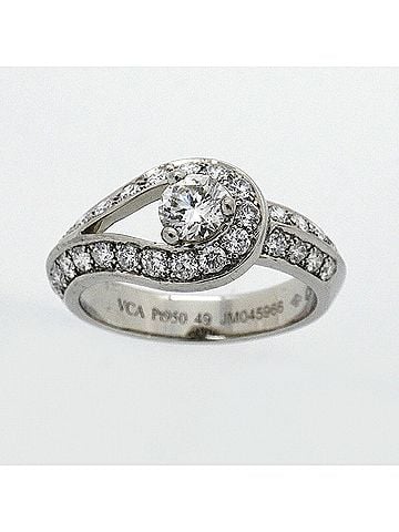 Van Cleef & Arpels Van Cleef &amp; Arpels Couture Ring, Pt950 Platinum, Diamond, Women's (view 2)