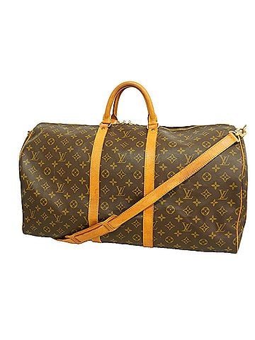 Louis Vuitton Louis Vuitton Bags - Boston Monogram Keepall Bandoulière 55 M41414 Brown Men's &amp; Women's (view 1)